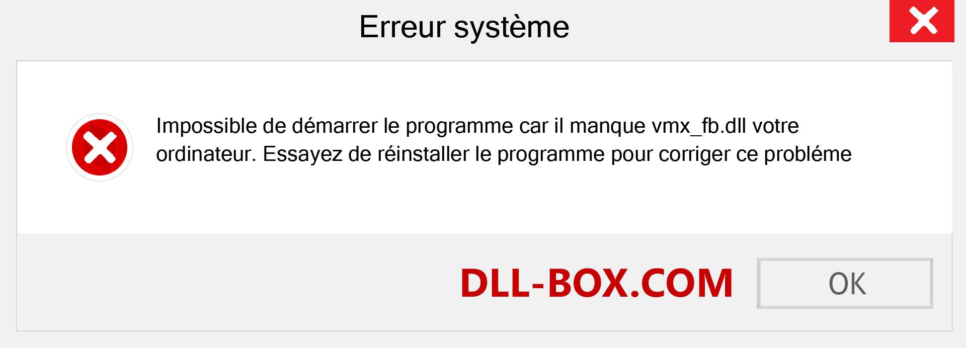 Le fichier vmx_fb.dll est manquant ?. Télécharger pour Windows 7, 8, 10 - Correction de l'erreur manquante vmx_fb dll sur Windows, photos, images