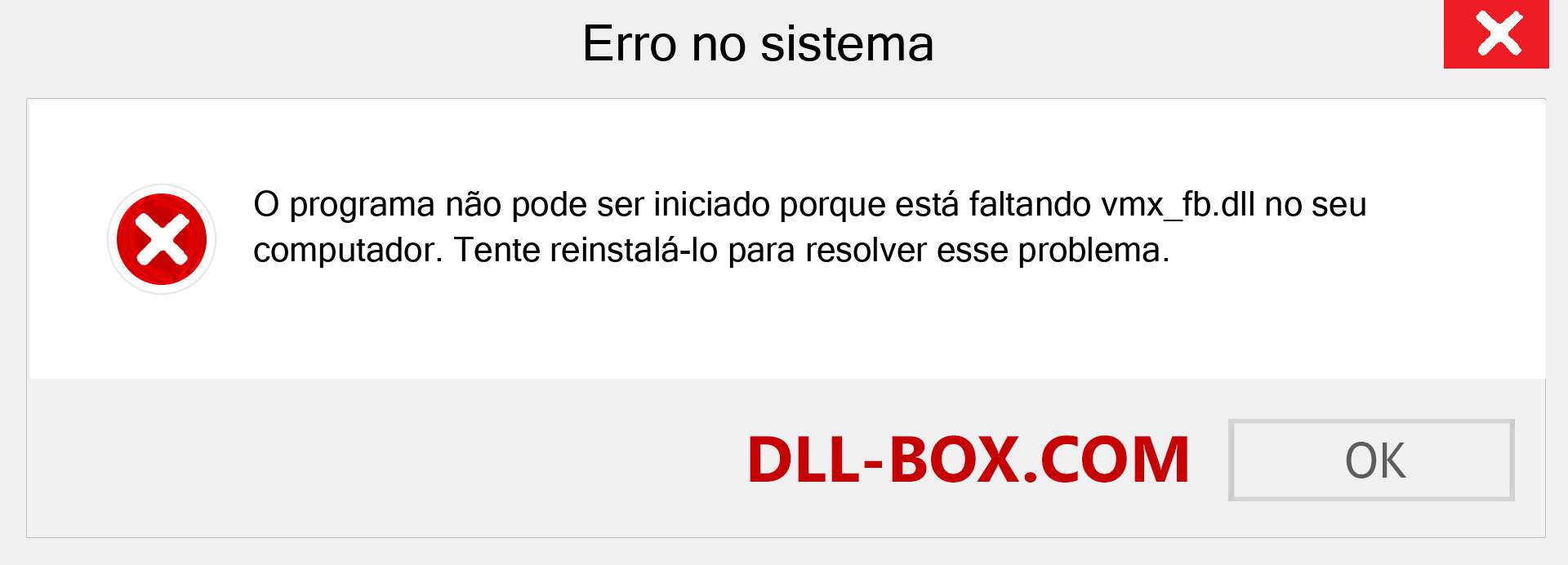 Arquivo vmx_fb.dll ausente ?. Download para Windows 7, 8, 10 - Correção de erro ausente vmx_fb dll no Windows, fotos, imagens